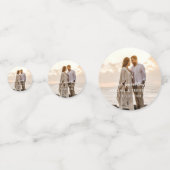 結婚式当日の写真 コンフェッティ (裏面)