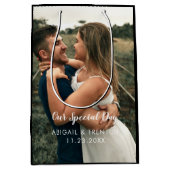 結婚式当日の写真 ミディアムペーパーバッグ (正面)