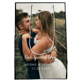 結婚式当日の写真 ミディアムペーパーバッグ (裏面)