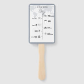 結婚式当日の旅程 イベント タイムライン ハンドファン (裏面)