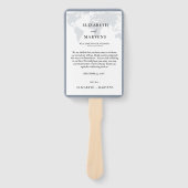 結婚式当日の旅程 イベント タイムライン ハンドファン (正面)