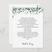 結婚式当日の祈り ポストカード (正面/裏面)