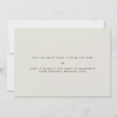 結婚式当日の義両親へのカード 招待状 (裏面)