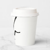 結婚式当日 エレガント スクリプト 私は誓います 紙コップ (左)