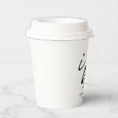 結婚式当日 エレガント スクリプト 私は誓います 紙コップ (右)