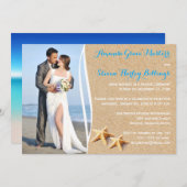 結婚式後だけのレセプション フォトテンプレート招待状 招待状 (正面/裏面)