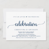 結婚式後のお祝い, ラスティックなスタイルの秘密の結婚式 招待状 (正面)