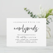 結婚式後のハッピーエンドブランチパーティーのお知らせ 招待状 (スタンド正面)