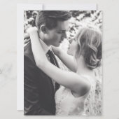 結婚式後のパーティーにぴったりなオレンジと茶色の水彩画のツタのデザイン 招待状 (裏面)