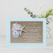 結婚式後のパーティーの招待状 - ビーチ バルーン 招待状 (スタンド正面)