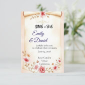 結婚式後のパーティーの装飾 セーブザデート (スタンド正面)