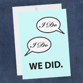 結婚式後のパーティー 私も私も私たちはもうしました 招待状