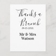 結婚式後のブランチ　シンプル名日付