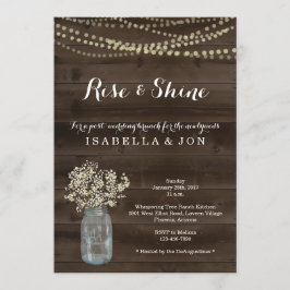 結婚式後のブランチ　翌朝のご招待 招待状