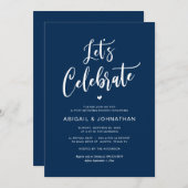 結婚式後のブランチ, 食事, お祝いしよう 招待状 (正面/裏面)
