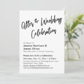 結婚式後のモダンカリグラフィー 招待状 (スタンド正面)