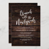 結婚式後のラスティックなブランチ, 新婚夫婦とのブランチ 招待状 (正面/裏面)