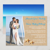 結婚式後のリセプションのみの写真テンプレート招待状 招待状 (正面/裏面)