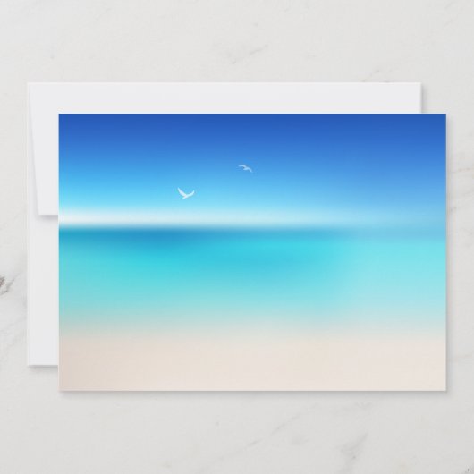 結婚式後の披露宴のみの写真テンプレート招待状 招待状 (裏面)