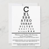 結婚式後の披露宴のみの招待状 アイチャートポスト 招待状 (正面)