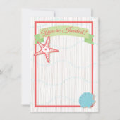 結婚式後の披露宴の招待状 招待状 (裏面)