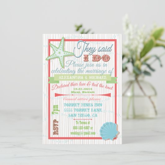 結婚式後の披露宴招待状 招待状 (スタンド正面)