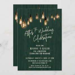結婚式後の祝賀会 グリーンウッド＆ライト 招待状