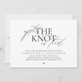 結婚式後の秘密の挙式お披露目パーティー 招待状 (正面)