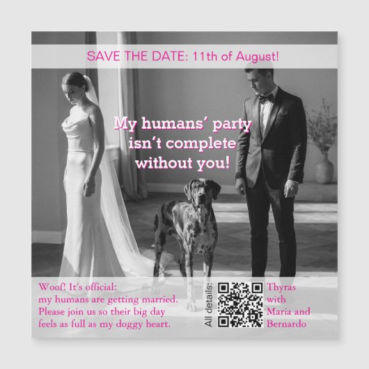 結婚式後の結婚お祝いカード (正面)