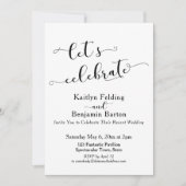 結婚式後も一緒に祝おう！ 招待状 (正面)