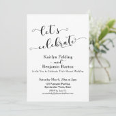 結婚式後も一緒に祝おう！ 招待状 (スタンド正面)