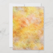 結婚式後パーティーのご案内 ラスティックなひまわり 招待状 (裏面)