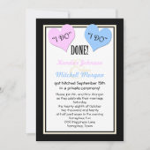 結婚式後パーティーの招待状 - 私も行く 招待状 (正面)