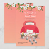 結婚式後ランチの招待状 招待状 (正面/裏面)