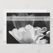 結婚式後 披露宴 招待状 -- 春のチューリップ (正面)