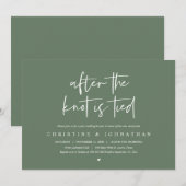 結婚式後、駆け落ち後の結婚式 ブランチのお知らせ 招待状 (正面/裏面)