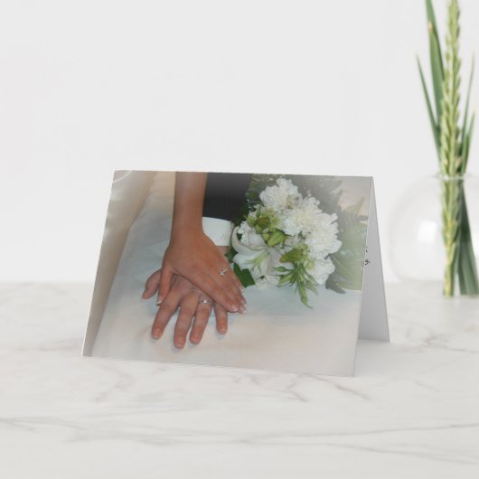 結婚式手 カード (正面)