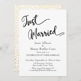 結婚式披露宴 ゴールド コンフェッティ 招待状