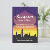 結婚式披露宴 パープル アラビアンナイト カード (スタンド正面)