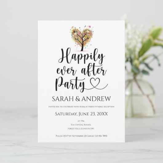 結婚式招待状が楽しくパートの後 招待状 (スタンド正面)