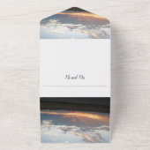 結婚式招待状すべて1つ オールインワン招待状 (外側)