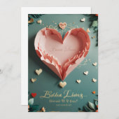 結婚式招待状とアナウンスのデザイン 招待状 (正面/裏面)