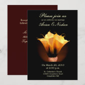 結婚式招待状とカラリリーブーケ 招待状 (正面/裏面)