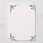 結婚式招待状とコーエレガントナーデザイン 招待状 (裏面)