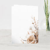 結婚式招待状とスタイルと優雅 カード (裏面)