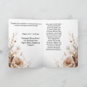 結婚式招待状とスタイルと優雅 カード (内部)