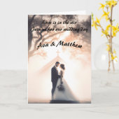 結婚式招待状とスタイルと優雅 カード (黄色い花)