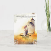 結婚式招待状とスタイルと優雅 カード (正面)