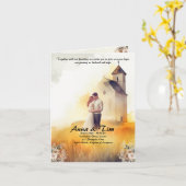 結婚式招待状とスタイルと優雅 カード (黄色い花)