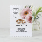 結婚式招待状とスタイルと優雅 招待状 (スタンド正面)